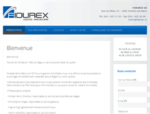 Tablet Screenshot of fidurex.ch